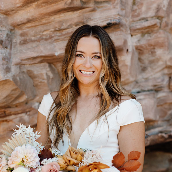 Colorado mountain wedding with makeup and bridal hairstyle by Beauty on Location Studio of Denver