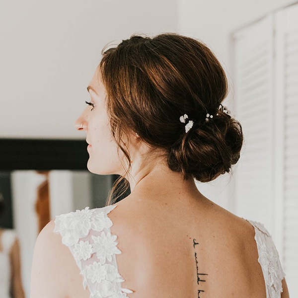 Colorado mountain wedding with makeup and bridal hairstyle by Beauty on Location Studio of Denver